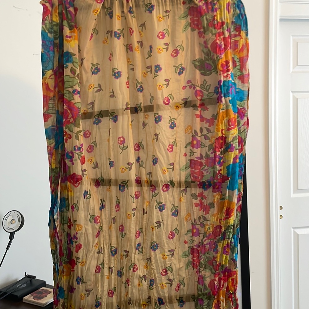 Vibrant Floral Oversized Scarf